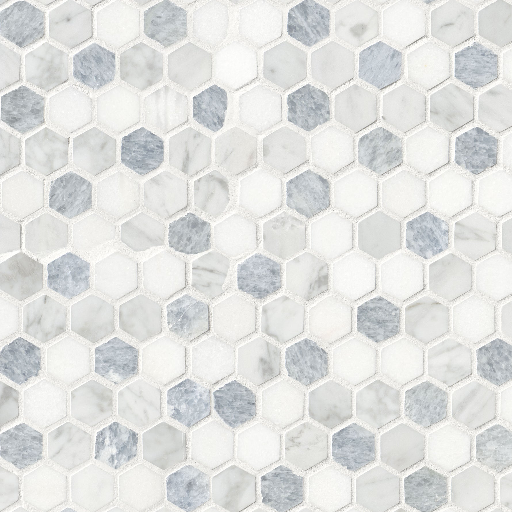 Azula 1 inch Hex polished marble mosaic