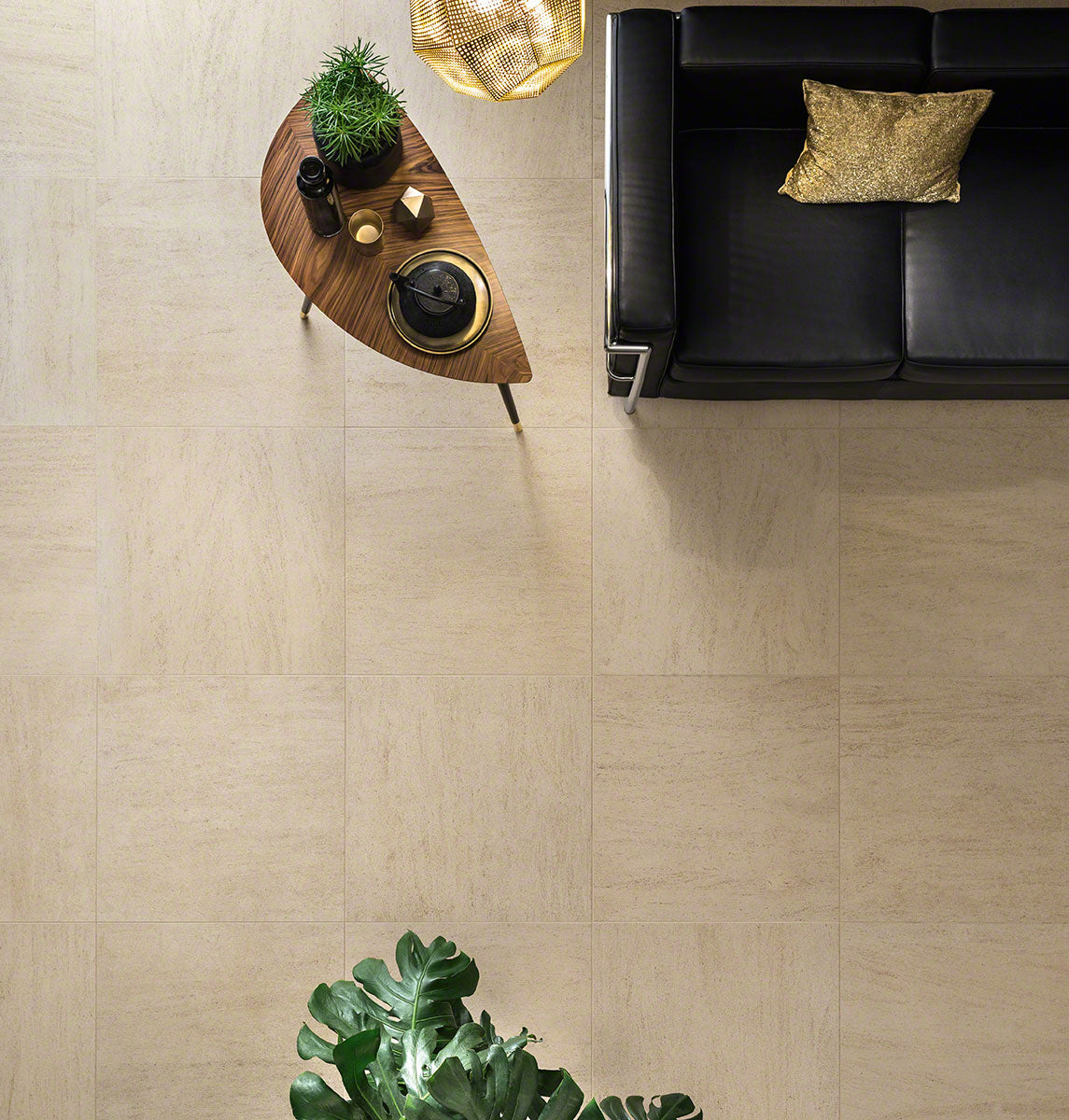 Livingstyle Beige porcelain room scene