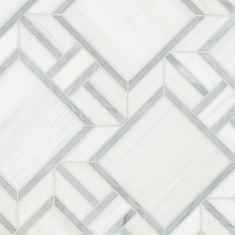Bianco Dolomite Alana polished - angle view