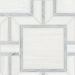 Bianco Dolomite Alana polished marble mosaic