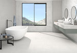 Kaya Carrara Bianco porcelain room scene 3