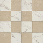 Casa Duet Calacatta Crema Checkered