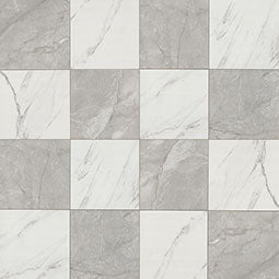Casa Duet Calacatta Grigio Checkered