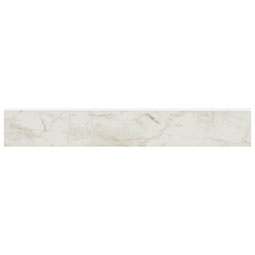 Kaya Carrara Bianco 3x24 Bullnose Polished — 10 pcs/box (20.0 lin ft)
