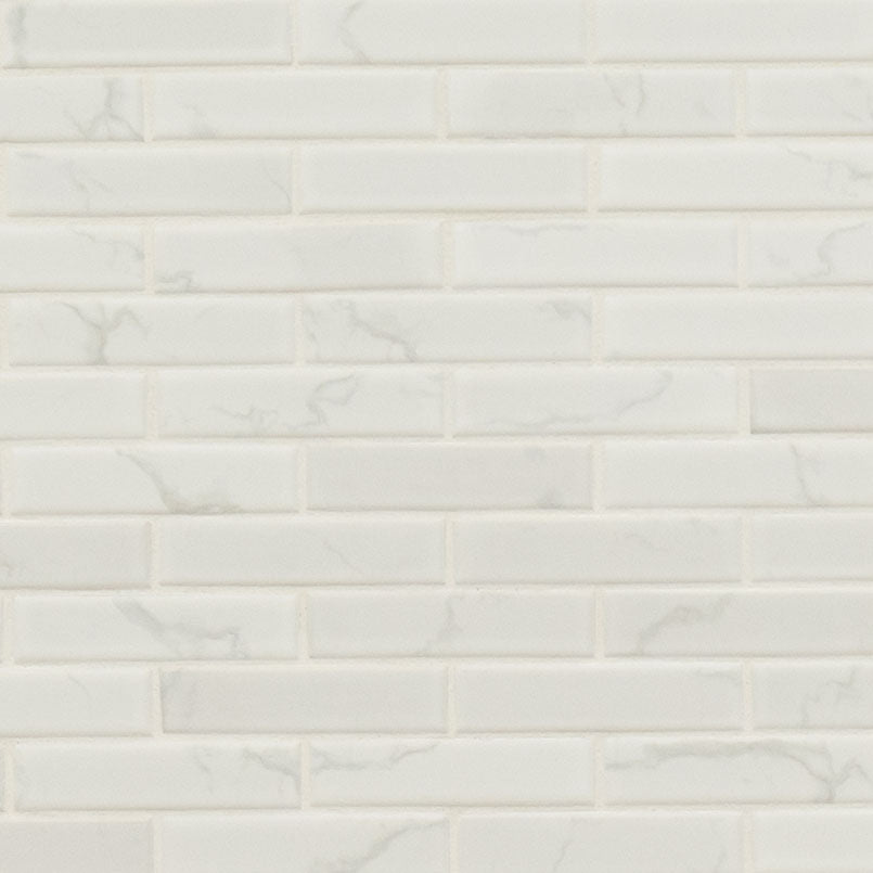 Carrara Porcelain 1x4 Matte