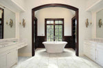 Pietra Carrara porcelain room scene