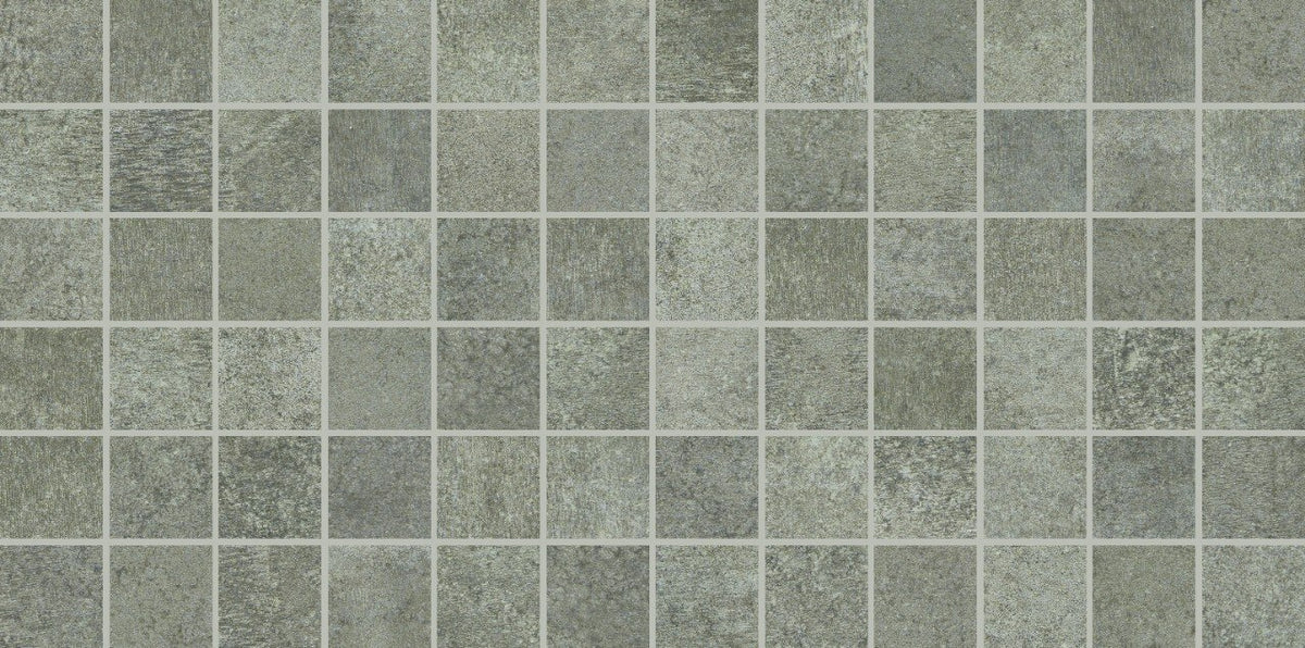 Daltile Reminiscent Reclaimed Gray 2″×2″ ceramic mosaic