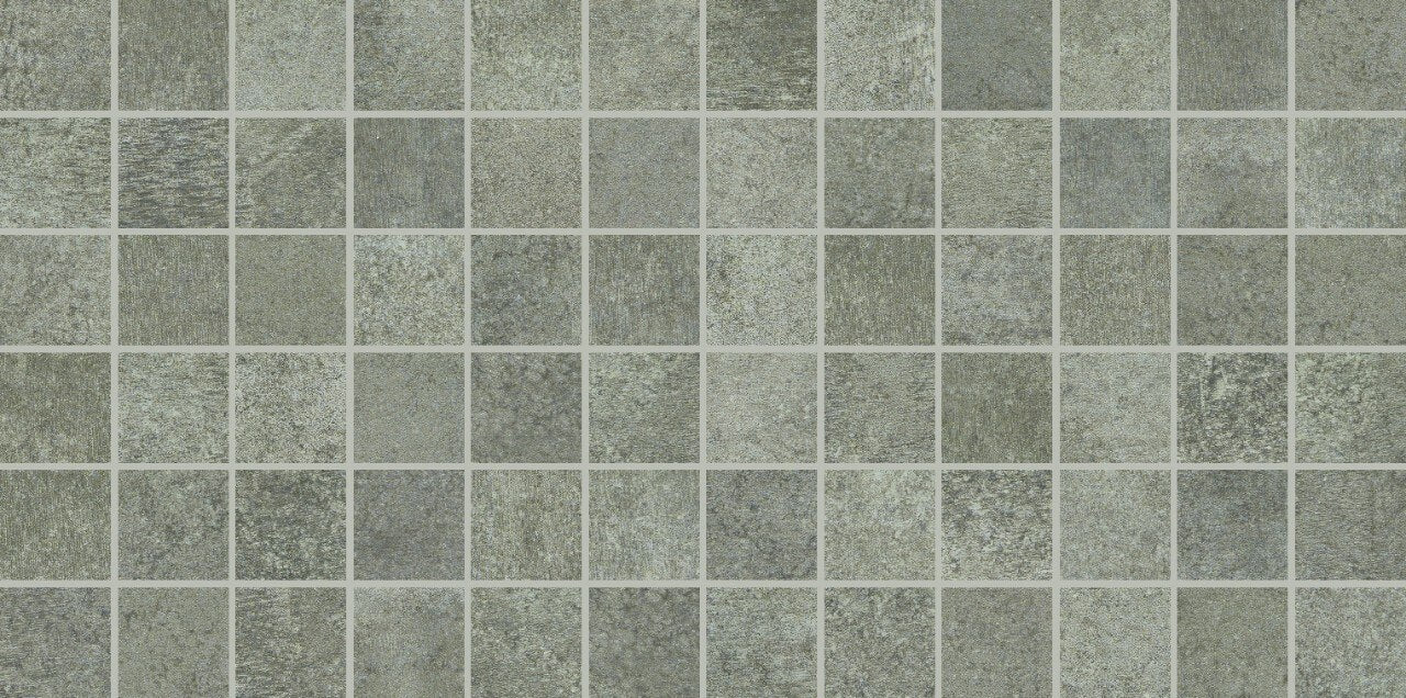 Daltile Reminiscent Reclaimed Gray 2″×2″ ceramic mosaic