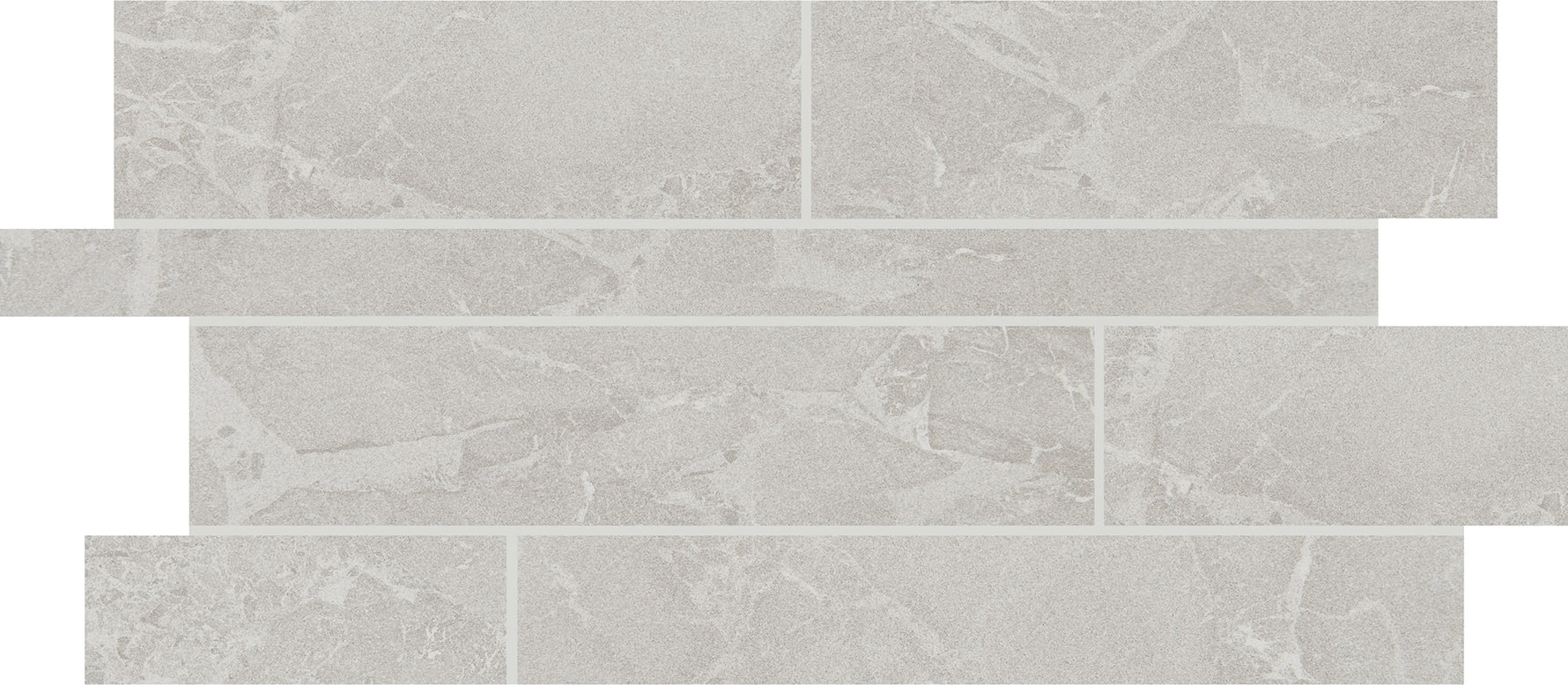 Daltile Enlite Clarity random linear porcelain mosaic