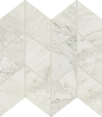 Daltile Famed Iconic marble-look chevron mosaic