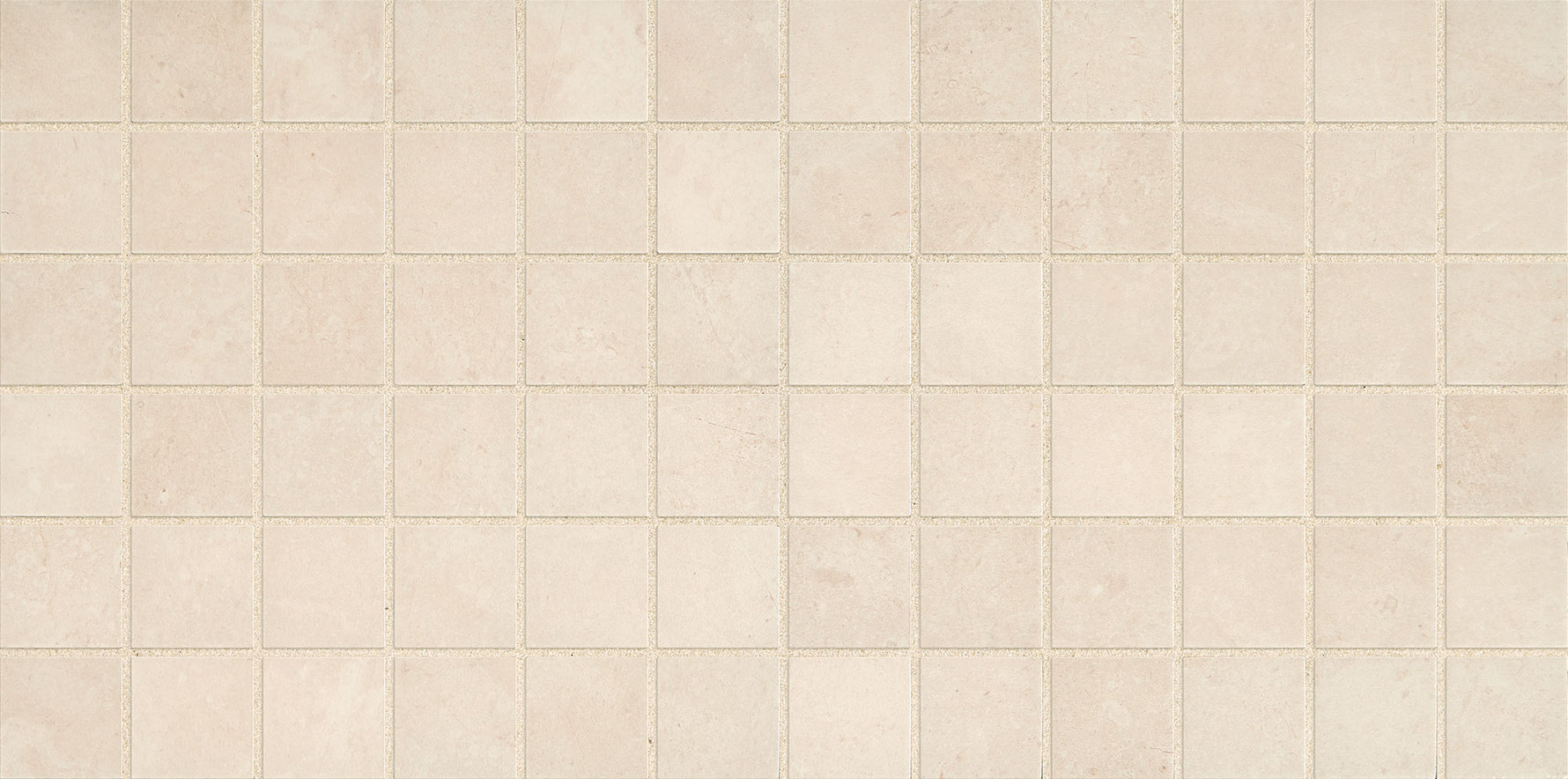 Daltile Affinity Cream 2″×2″ glazed ceramic mosaic