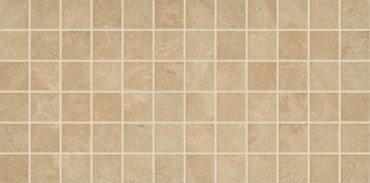 Daltile Affinity Beige 2″×2″ glazed ceramic mosaic