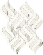 Daltile Eclessia Marble - Arabescato Argento Blend tile