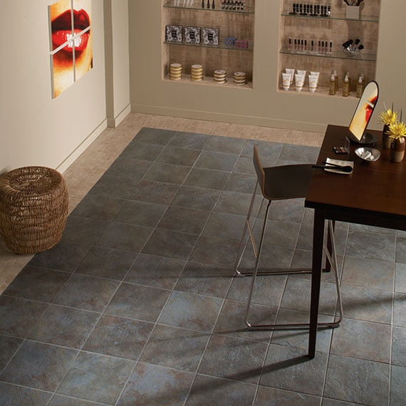 Daltile Continental Slate - Beige / Green / Black tile