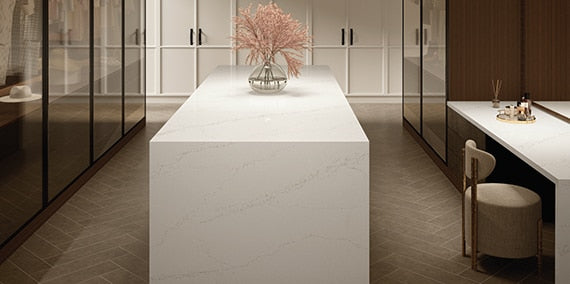 Daltile Purevana Mineral Surfaces - Marble Look - Calacatta Joule tile