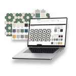 Daltile Mystic Blend Courtyard Multi Octagon and Dot Brushed Natural Stone Mosaic Tile tile