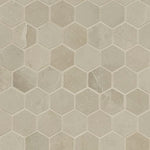 MSI Sande Porcelain Mosaics - Cream 2x2 Hexagon Matte
