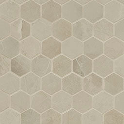 MSI Sande Porcelain Mosaics - Cream 2x2 Hexagon Matte