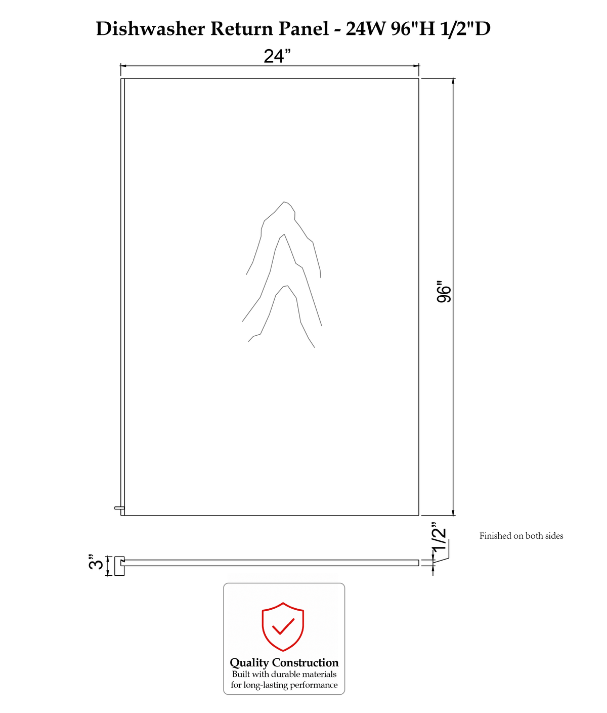 RHC-SIG-L-DWR3 - Specification Drawing
