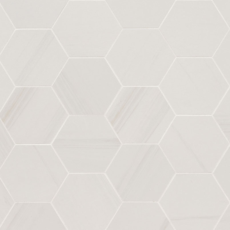 MSI Eden Marble-Look Porcelain Mosaics - Dolomite 3x3 Hexagon Matte