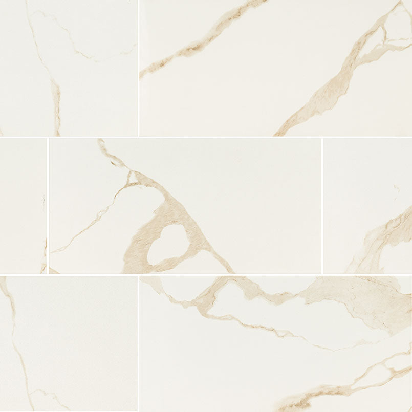 Eden Calacatta porcelain swatch
