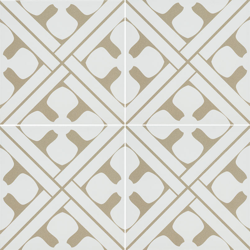 Zaria Elora 8x8 patterned porcelain tile