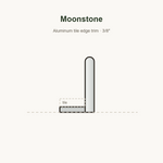 Moonstone tile edge trim