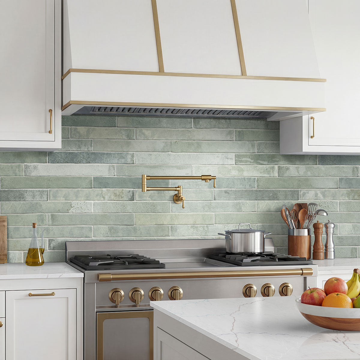 Flamenco Celtic Aqua kitchen