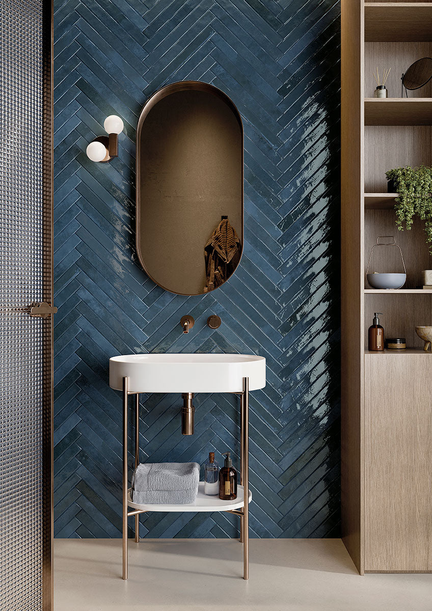 Flamenco Hale Navy bathroom