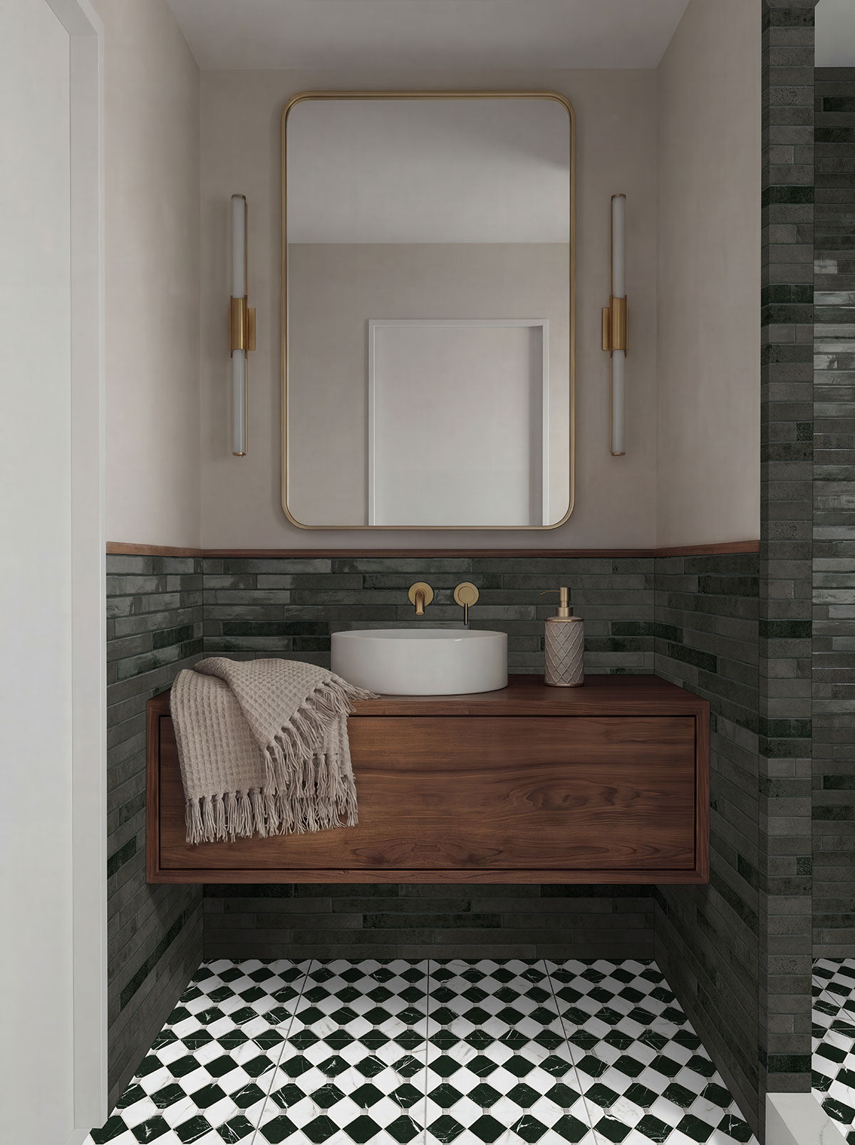 Flamenco Palace Charcoal bathroom