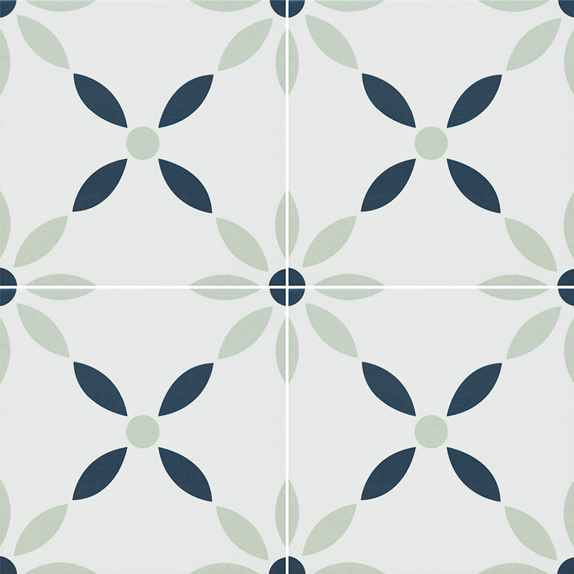 Zaria Greta 8x8 patterned porcelain tile