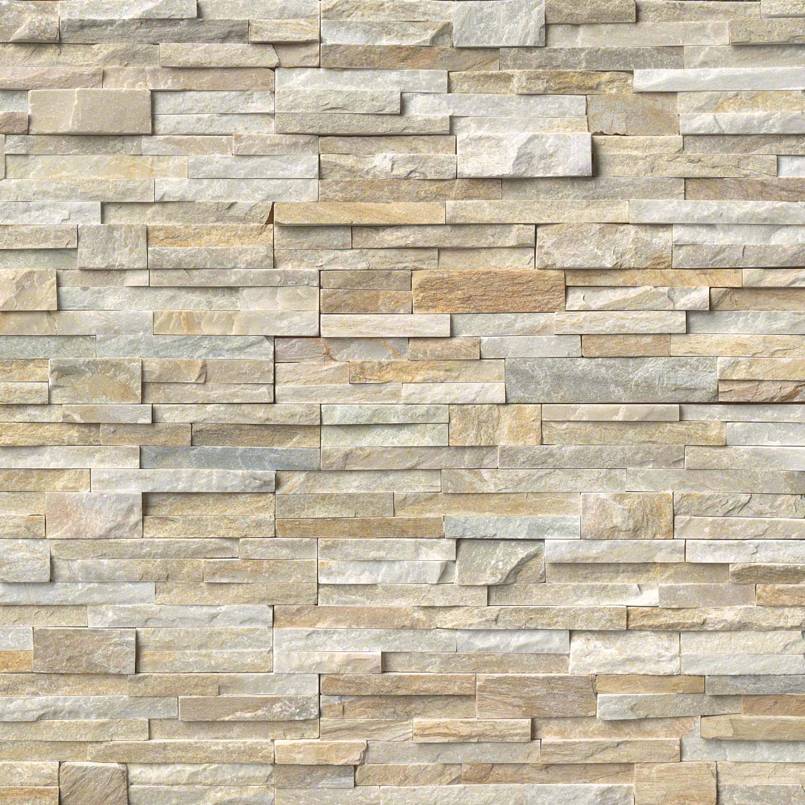 MSI Rockmount Golden Honey quartzite splitface ledger panel 6x24
