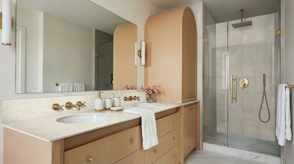 MSI Sande collection - Ivory porcelain bathroom