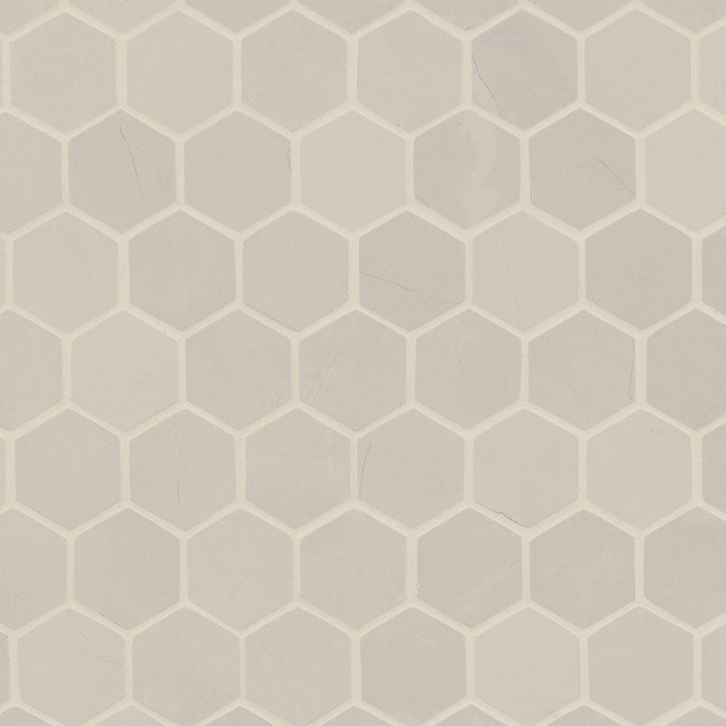 MSI Sande Porcelain Mosaics - Ivory 2x2 Hexagon Matte