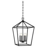 Savoy House Townsend 4-Light Lantern Pendant — Matte Black