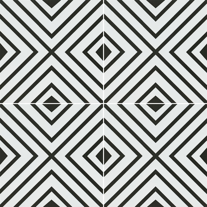 Zaria Modena 8x8 patterned porcelain tile