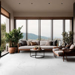 Pietra Carrara porcelain living room