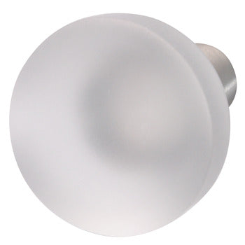 Knob Cryst Sta St/Cry Frosted M4 40Mm