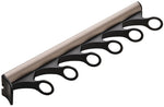 Häfele Synergy Scarf Rack — Matte Nickel