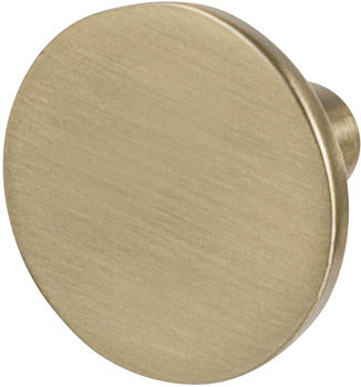 Knob Elite Zn Matt Gold 8-32 Dia 28.5Mm