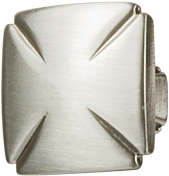 Knob Bridges Zn Satin Ni 8-32 30X30Mm