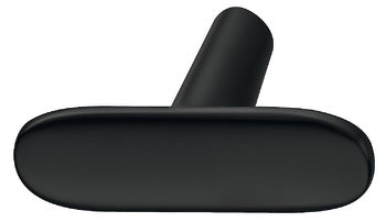 Knob Delaney Zn Matt Blk M4 46X31Mm
