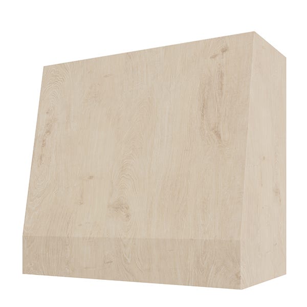 Rose Hill Cabinets Angled Without Trim Wood Range Hood — by Emerald Fern Finishes