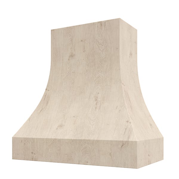Rose Hill Cabinets Curved Without Trim Wood Range Hood — by Emerald Fern Finishes