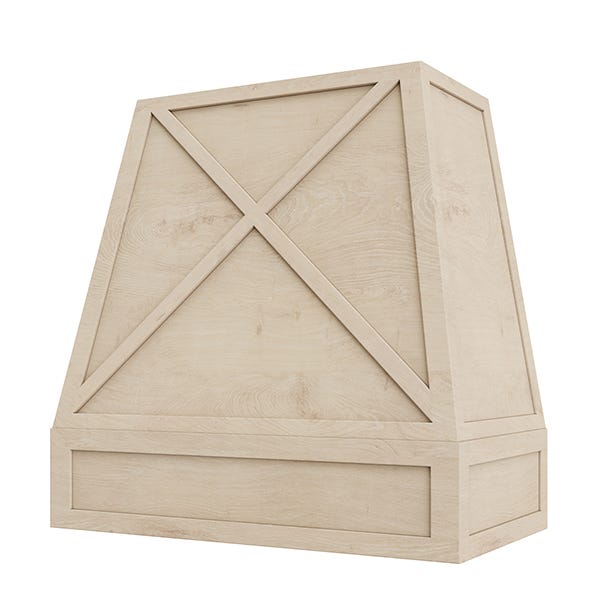 Rose Hill Cabinets Shaker Tapered X Wood Range Hood — by Emerald Fern Finishes