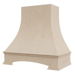 Rose Hill Cabinets Curved With Arched Apron Wood Range Hood — by Emerald Fern Finishes