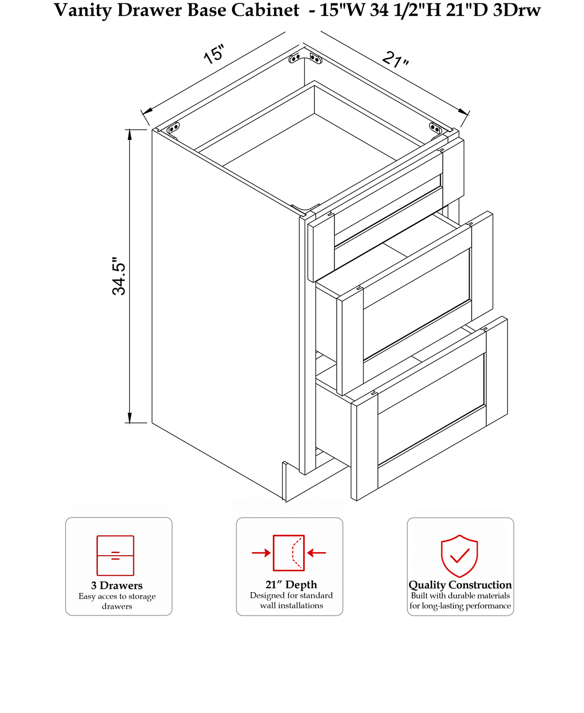 VDB15 - Specification Drawing