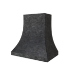 Rose Hill Cabinets Curved Metal Range Hood in Silver Vein