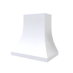 Rose Hill Cabinets Curved Metal Range Hood in White