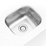 MSI 18-gauge bar and prep sink installed in a countertop